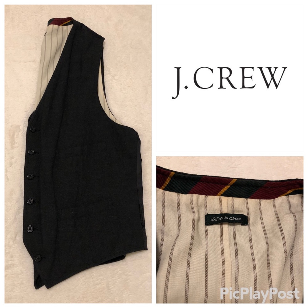 J. Crew Vintage Wool Tailored Vest Men’s